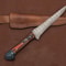 HandForged Damascus Fillet Knife Kitchen Hunting Tool With Leather Sheath 1