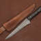 The Steel Artisan  Custom Handmade Damascus Fillet Knife With Leather Case 0