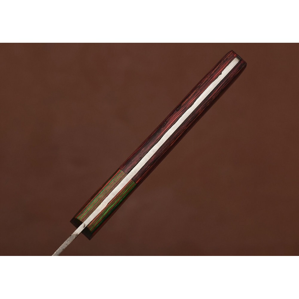 Custom Damascus Steel Kitchen Knife 8 Fillet Blade With Pakka Wood Handle 3