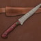 Custom Damascus Steel Kitchen Knife 8 Fillet Blade With Pakka Wood Handle 1