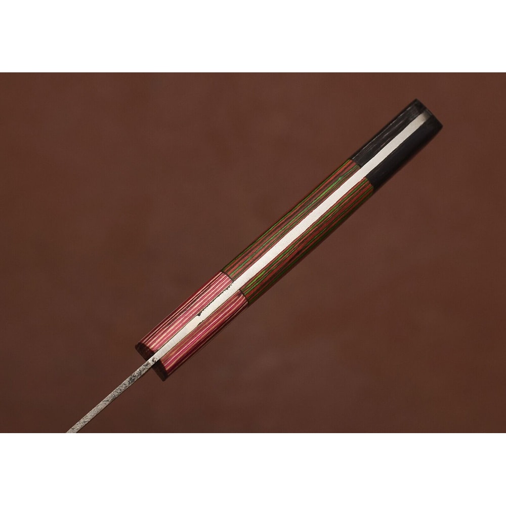 Handmade Damascus Steel Fillet Knife Chef Hunting Knife With Leather Sheath 3