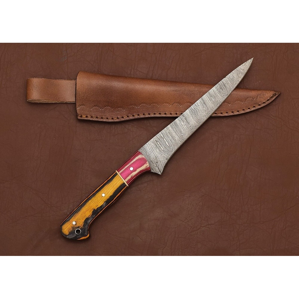 Professional Handmade Damascus Steel Chef Knife 13 Blade For Precision Cutting 1