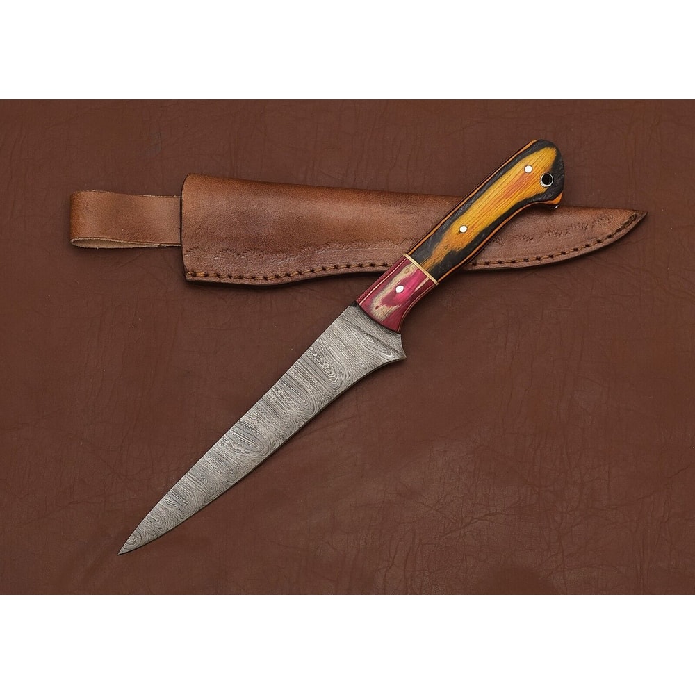 Professional Handmade Damascus Steel Chef Knife 13 Blade For Precision Cutting 2