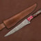 Damascus Steel Hunting Kitchen Knife 8 Fillet Blade With Wooden Handle 0