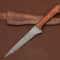 Premium Damascus Steel Chef Fillet Knife Wooden Handle Leather Sheath 2