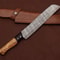 The Artisan Edge Handmade Damascus Steel Fillet Knife With Leather Cover 1