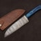 Damascus Steel Masterpiece Knife Custom Chef Hunting Blade With Wood Handle 2
