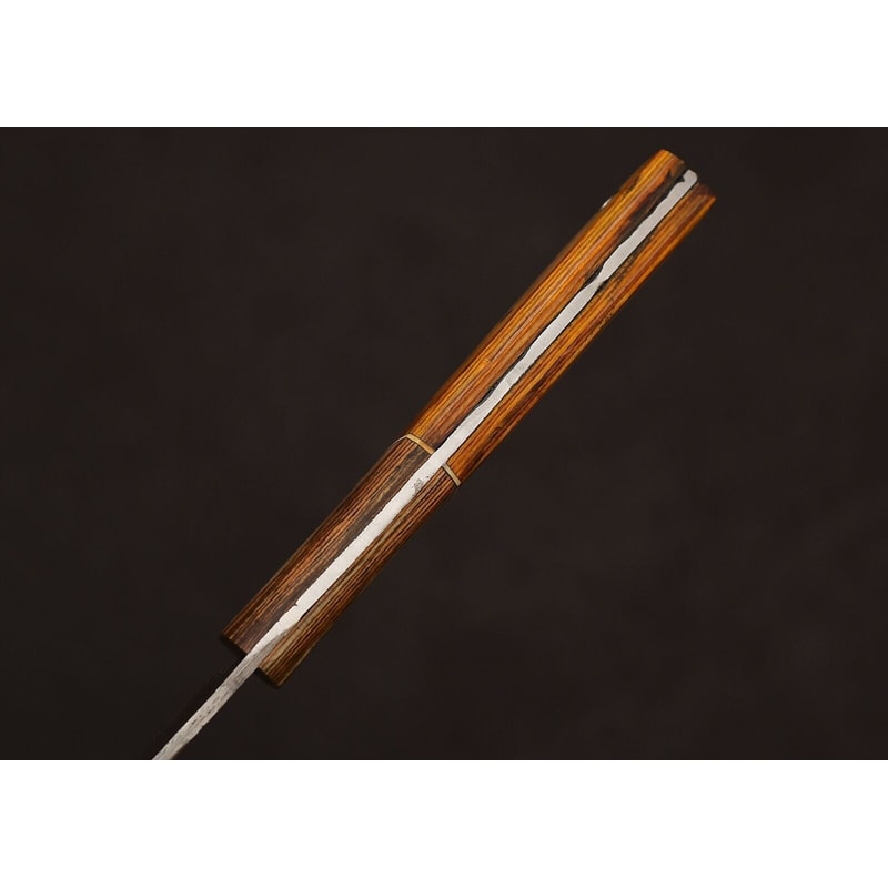 Damascus Steel Precision Chef Knife Handcrafted Fillet Blade With Leather Sheath 3