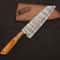 Damascus Steel Precision Chef Knife Handcrafted Fillet Blade With Leather Sheath 1