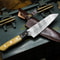 HandForged Damascus Steel Chef Knife With Natural Ram Horn Handle 3