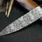 Handcrafted Damascus Steel Chef Knife With Natural Wooden Handle Sheath 2