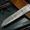 Professional Handmade Damascus Chef Knife With Wood Handle Cowhide Sheath 3