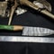 HandForged Damascus Chef Knife With Wooden Handle Original Leather Sheath 1