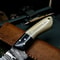 Custom Forged Damascus Steel Kitchen Knife Bone Handle Full Tang Design 2