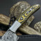 Authentic Handmade Damascus Steel Knife Wooden Handle With Cow Leather Case 2