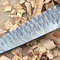 Custom Forged Damascus Steel Kitchen Knife Wooden Handle Full Tang Blade 2