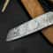 Handmade Damascus Steel Hunting Kitchen Chef Knife With Resin Handle And Leather Sheath 2