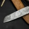 Handmade Damascus Steel Hunting Kitchen Chef Knife With Resin Handle And Leather Sheath 2