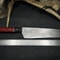 Handmade Damascus Steel Hunting Kitchen Chef Knife With Wood Handle And Leather Sheath 3