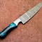 Authentic Damascus Steel Kitchen Knife Handmade Resin Handle 1