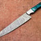 Authentic Damascus Steel Kitchen Knife Handmade Resin Handle 0
