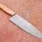 Premium Damascus Steel Knife Resin Handle HandStitched Leather Sheath 2