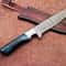 Damascus Steel Outdoor Knife Resin Handle Leather Sheath Included 2