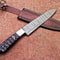 Authentic Damascus Steel Kitchen Knife Handmade Wood Handle Sheath 1