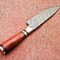 Rustic Handmade Damascus Knife Wood Handle For Hunting Survival 1