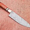 Rustic Handmade Damascus Knife Wood Handle For Hunting Survival 3