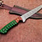 Traditional Handmade Damascus Knife Wooden Handle With Leather Sheath 2