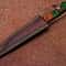 Traditional Handmade Damascus Knife Wooden Handle With Leather Sheath 4