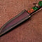 Traditional Handmade Damascus Knife Wooden Handle With Leather Sheath 4