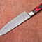 Premium Damascus Chef Knife Hardwood Handle Cowhide Leather Cover 3
