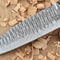 Custom Handmade Damascus Steel Kitchen Chef Knife With White Black Resin Thappa Handle 2