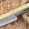 Custom Handmade Damascus Steel Kitchen Chef Knife With White Black Resin Thappa Handle 3
