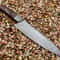 Custom Handmade Damascus Steel Chef Knife With Exotic Wood Handle 0
