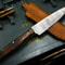 Premium Forged Damascus Kitchen Knife With Wooden Grip 3
