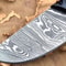 Custom Handmade Damascus Steel Kitchen Chef Knife With Blue Black Resin Thappa Handle 2