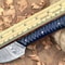 Custom Handmade Damascus Steel Kitchen Chef Knife With Blue Black Resin Thappa Handle 3