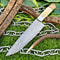 Premium Handmade Damascus Blade With Walnut Wood Handle 0