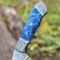Full Tang Damascus Kitchen Knife Wood Handle Craftsmanship 1