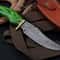 Custom Forged Damascus Blade Knife Durable Wooden Handle 0