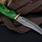 Custom Forged Damascus Blade Knife Durable Wooden Handle 2