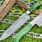Damascus Steel Professional Chef Knife With Polished Wood Handle 0