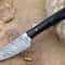 Custom Handmade Damascus Steel Kitchen Chef Knife With Black Resin Thappa Handle 0