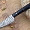 Custom Handmade Damascus Steel Kitchen Chef Knife With Black Resin Thappa Handle 0