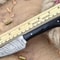 Custom Handmade Damascus Steel Kitchen Chef Knife With Black Resin Thappa Handle 3