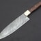 Damascus Steel Kitchen Knife With Premium Polished Wooden Handle 2