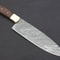 Damascus Steel Kitchen Knife With Premium Polished Wooden Handle 3